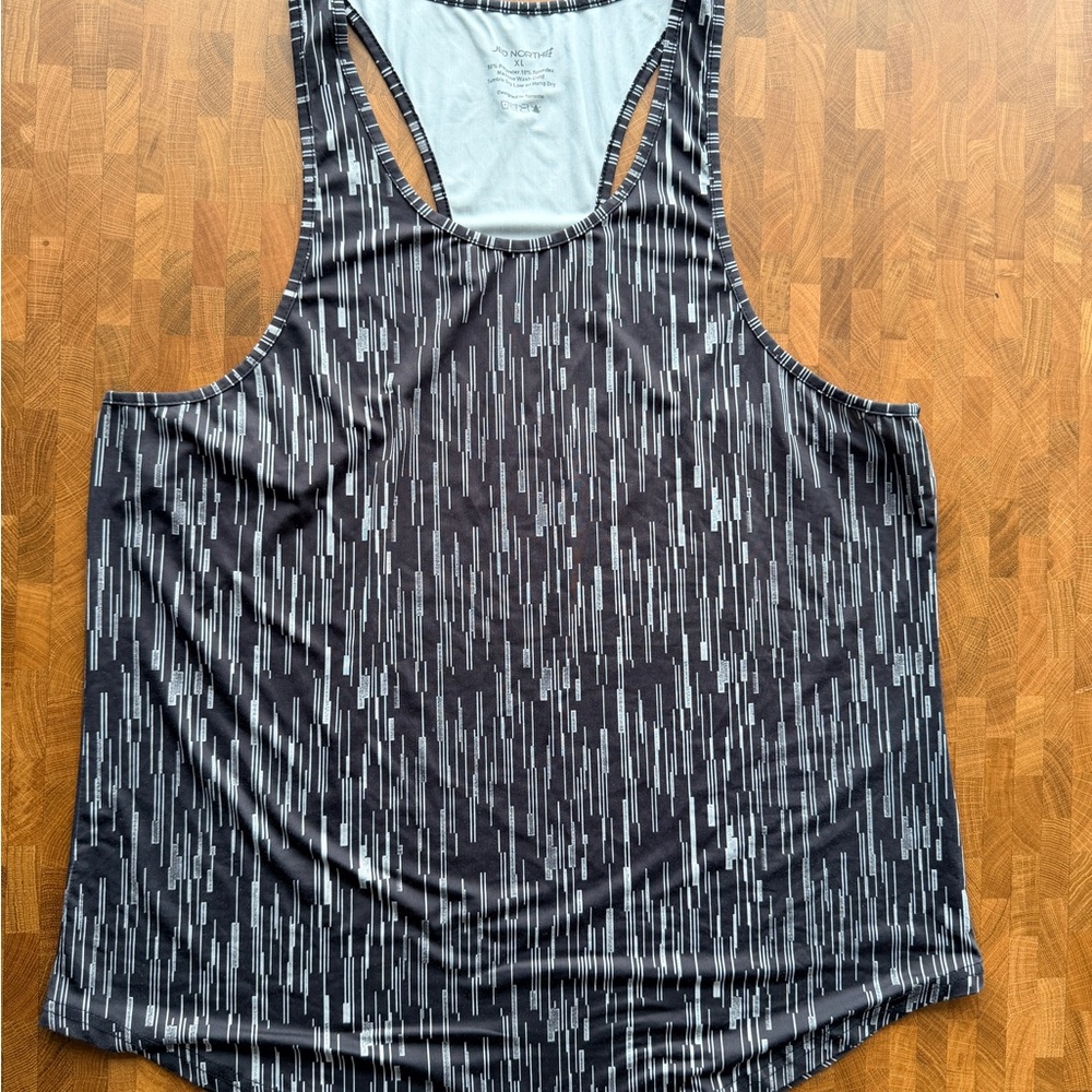 Jed North Black and Gray Men's Tank Top